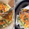 La receta de frittata súper fácil en freidora de aire, para un almuerzo o cena saludable