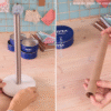 Con unas latas de Nivea y un tubo de papel de cocina podrás hacer el organizador o joyero giratorio más práctico y bonito