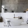 La solución bonita y funcional de Leroy Merlin para organizar el baño: una estantería multifunción que tiene hasta un cubo para la ropa sucia
